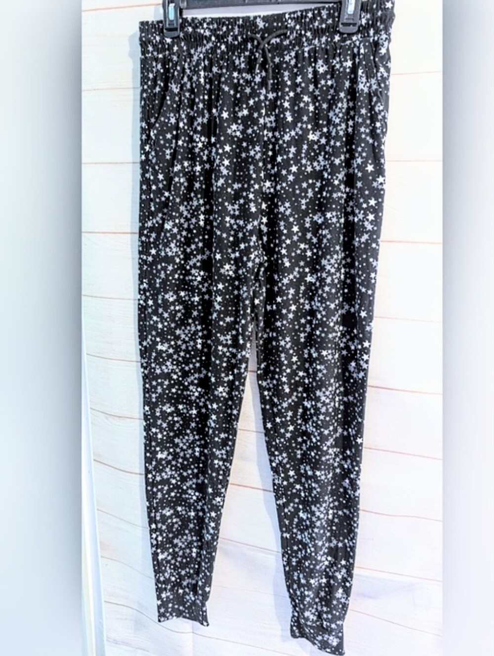 Guc Black Star ⭐ ⭐ ⭐ Print Elastic Waist Jogger Leggings 😲 Pants Size 1X